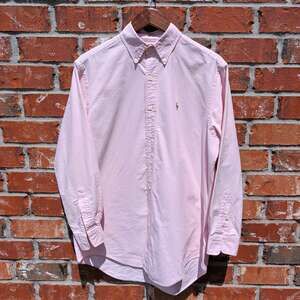 Ralph Lauren Oxford Shirt Mens 15.5-32 M Pink Long Sleeve Button Down
